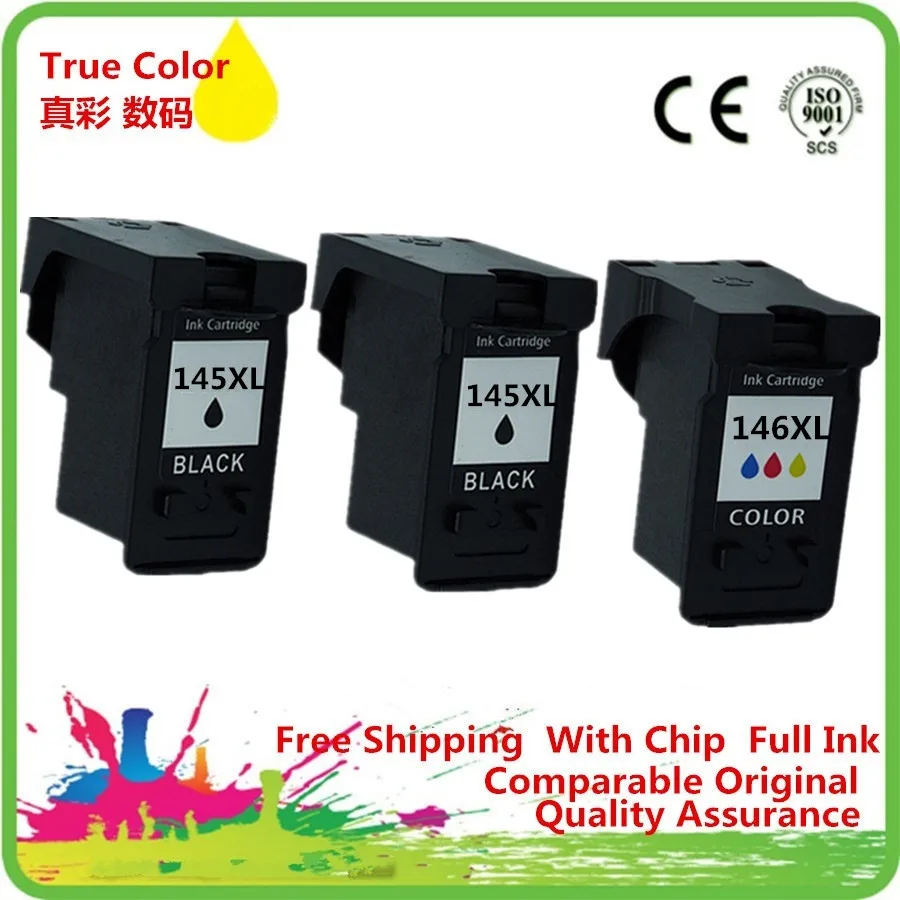 Картридж с чернилами Восстановленный для Canon PG 145 145XL XL 145BK PG145 PG145BK CL 146 CL146 Pixma MG2410