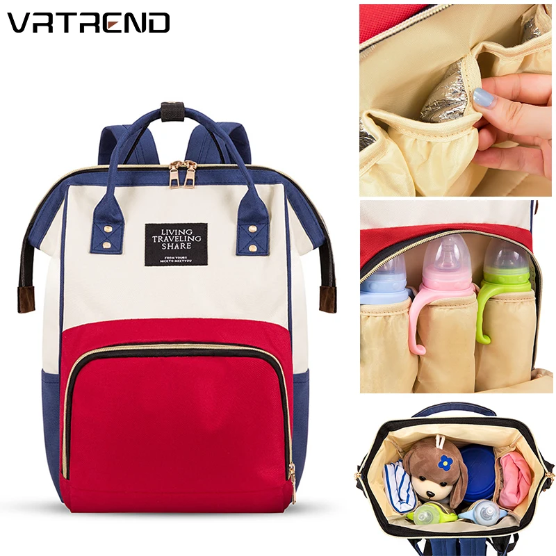 

Mommy Diaper Bag Large Capacity Baby Nappy Bottle Bags Desiger Nursing Backpack Fashion Travel Backpack Baby Care Bag For Mom