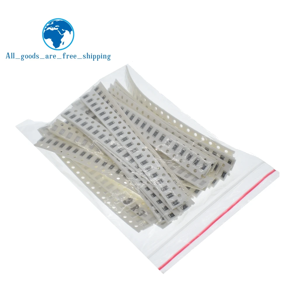 

TZT 0603 0805 1206 SMD Resistor Kit Assorted Kit 1ohm-1M ohm 1% 33valuesX 20pcs=660pcs Sample Kit