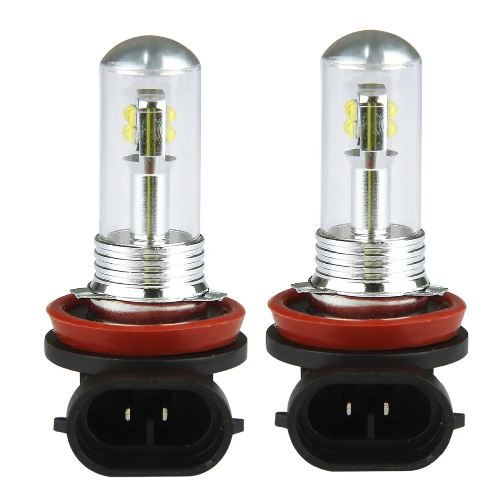 

2pcs H8 H11 High Brightness LED 1500lm 40W 6000K Fog Light Lamp DC12-24V LED Fog Light Bulb Headlamp Lamps Auto light for cars