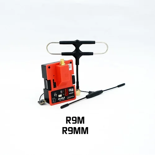 Frsky R9M/R9M Lite модуль+ R9 мм/R9 Mini/R9/R9 тонкий+ 900 МГц мини приемник+ оригинальная Frsky IPEX4 и супер 8 комбинированная антенна - Цвет: Красный