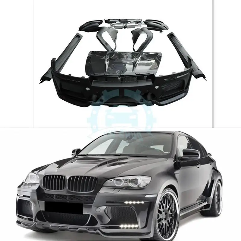 Front Bumper Side Skirt Rear Bumper Fit For BMW X6 E71 08 13 Resinin Bumpers from Automobiles