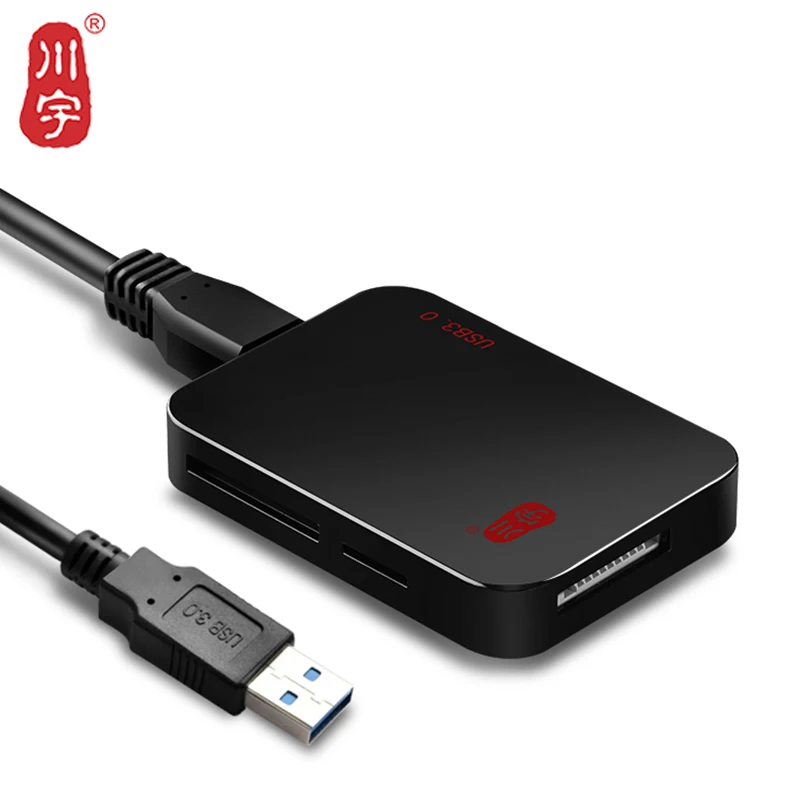 

Kawau 3.0 USB Card Reader Adapter with Micro SD / SD / MS / CF Card Slot C399 Max Support 512GB Memory Card Reader for Computer