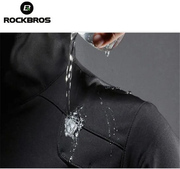 ROCKBROS Windproof Anti-sweat ciclismo Rainproof Riding Bike Jacket Man Cycling Jersey Winter Fleece Thermal Warm Bicycle Jersey ROCKBROS Windproof Anti-sweat ciclismo Rainproof Riding Bike Jacket Man Cycling Jersey Winter Fleece Thermal Warm Bicycle Jersey