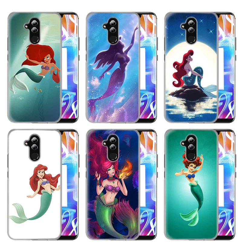 

Case Cover For Huawei Honor P20 Mate 20 10 P10 P9 P8 8X 9 Lite P Smart + Plus 2017 2019 Nova 3i Clear Ariel Little Mermaid Coque