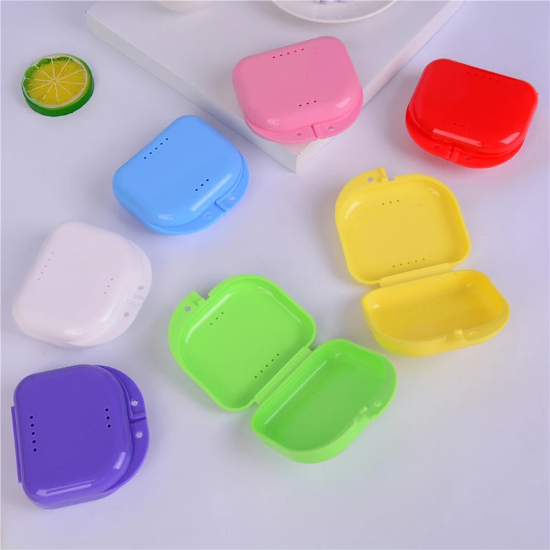 Dental False Teeth Appliance Container Storage Boxes Dentures Cleaner Levert Denture Bath Storage Box Case
