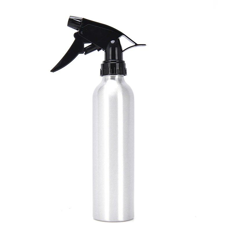 1PC Silver/Black Aluminum 250ML Spray Bottle High Grade Water Bottle