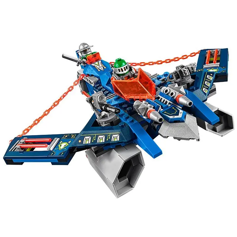 

LEPIN Nexo Knights Axl Aaron Foxs Aero Flieger V2 Combination Marvel Building Blocks Kits Toy Compatible Legoe Nexus