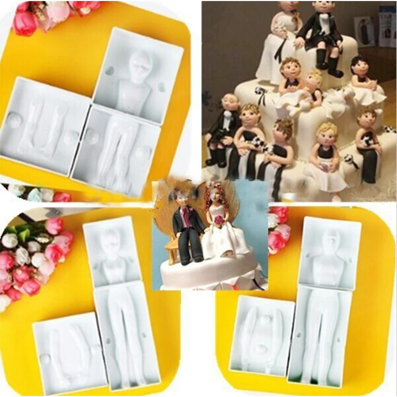 3D-Fondant-People-Cake-Mold-Human-Body-Decorating-Molds-Creating-Men-Women-Children-PME-Style-Family