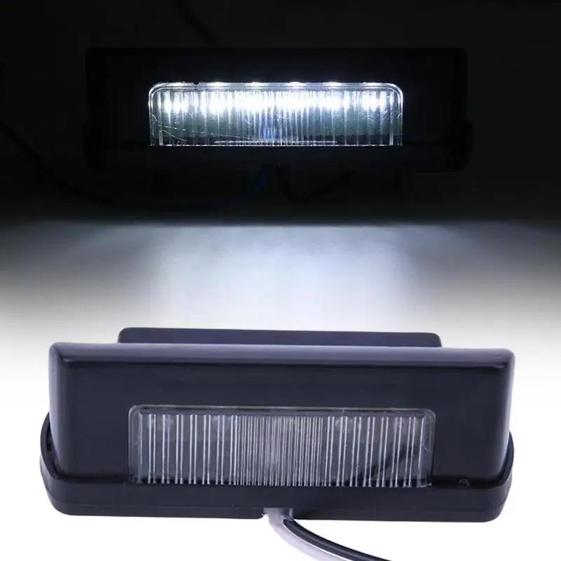 

12V-24V Automobile External LED Number Licence Plate Light 0.3W Rear Tail Light Lamp for Truck Trailer Car Styling Accessaries