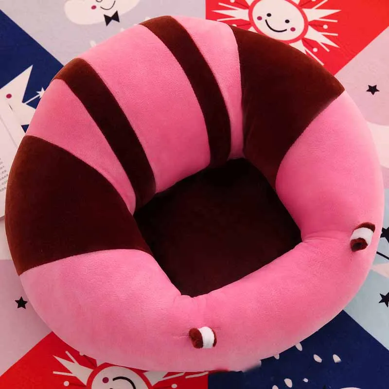 Детская софа Детская безопасность стул помогает ребенку подарок плюшевые игрушки стул для кормления портативное сиденье постельные принадлежности младенец учится сидеть мягкий хлопок - Цвет: Розовый