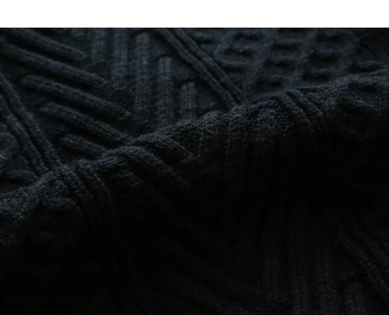 Winter Men Cardigan Coat Thicken Loose Fit Warm Turtleneck Sweater Men Autumn Knited Male Sweatercoat Black Brand Muls M-4XL-14