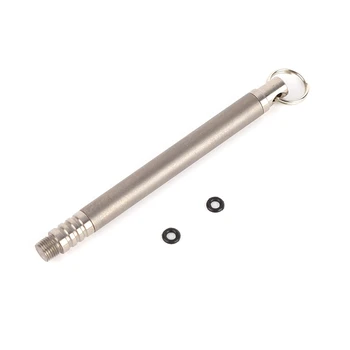 

Waterproof EDC Reusable Toothpick Holder Lightweight Portable Titanium Alloy Keychain Outdoor Camping Equipment