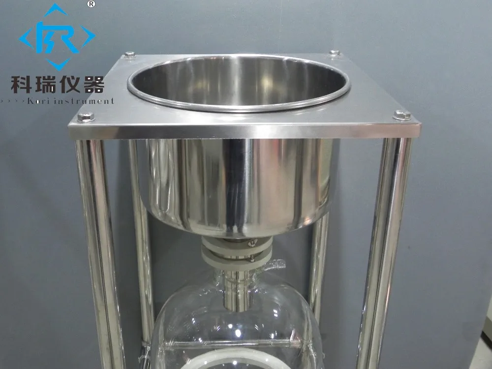 10L лабораторное оборудование стеклянный вакуумный фильтр с воронкой Buchner с ПТФЭ разгрузочный клапан