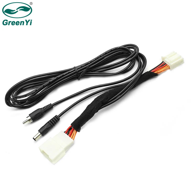 

GreenYi Car Rear View Camera RCA Video Convert Cable RCA Connection Adapter For Mazda 3 Sedan Axela OEM Monitor