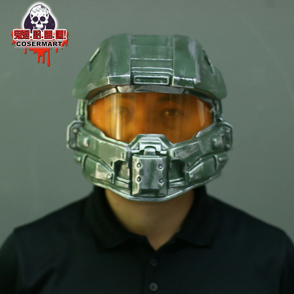 Halo 4 Helmet Prop Replica Cosplay Costume Full Head Mask PVC Equipment Master Chief Game Accessories (10)