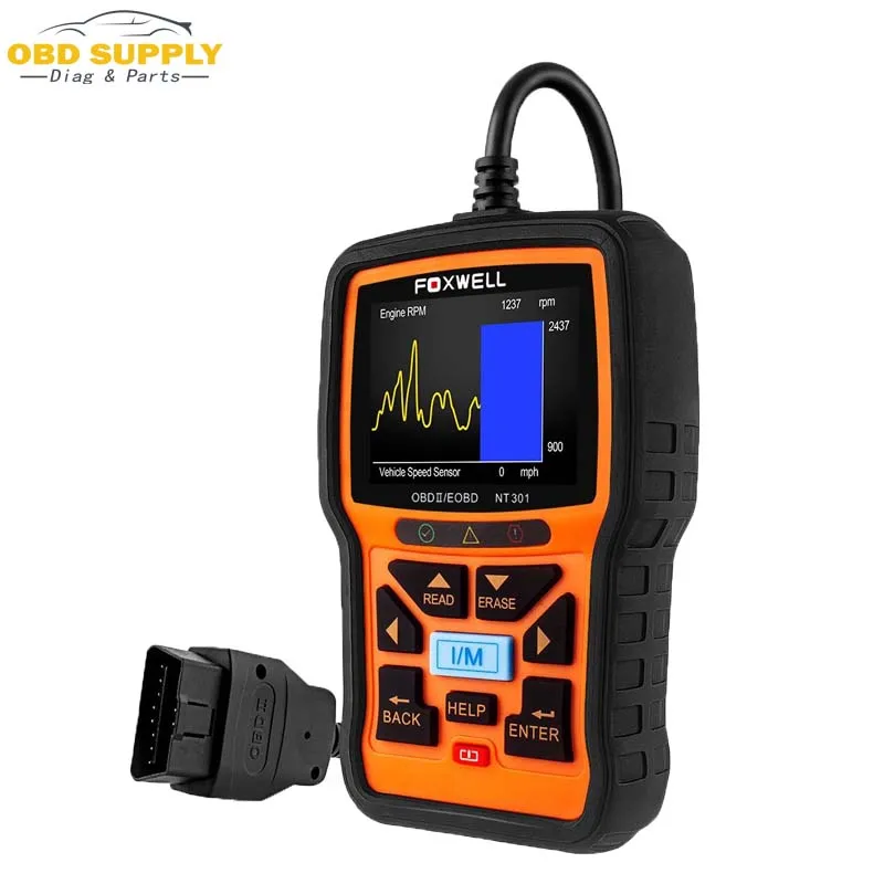 

FOXWELL OBD2 Auto Diagnostic Tool NT301 Car Engine Analyzer Code Reader Live Date Universal EOBD OBDII obd 2 Automotive Scanner