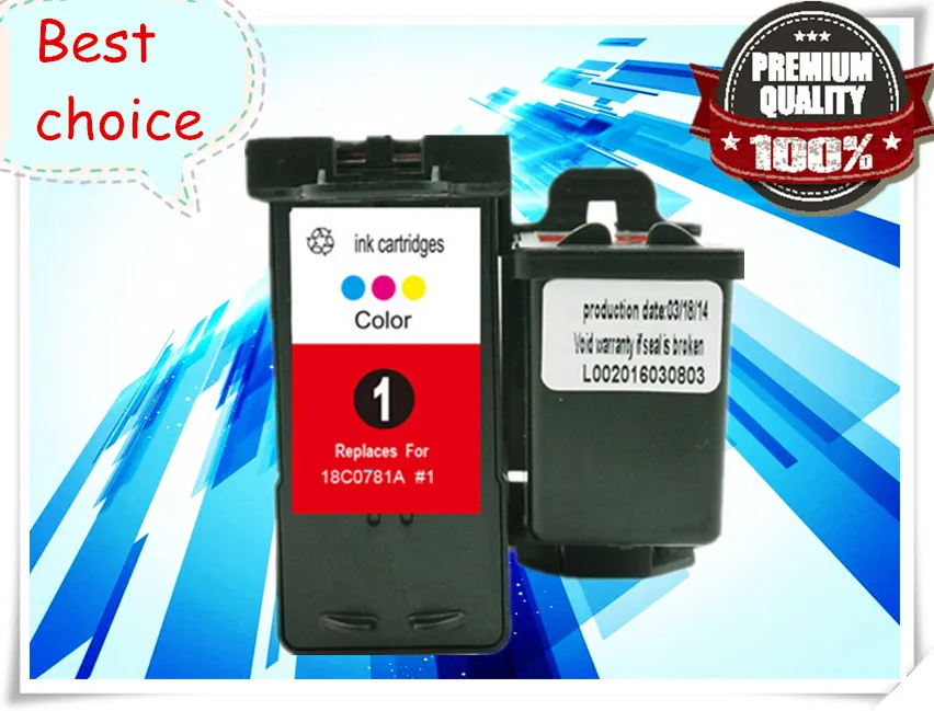 1pcs Color Ink Cartridge for Lexmark No.1 18C0781 for Lexmark 1 1