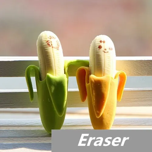 

30 pcs/Lot Banana Erasers rubber for pencil funny cute stationery Novelty eraser Office accessories school supplies 6414