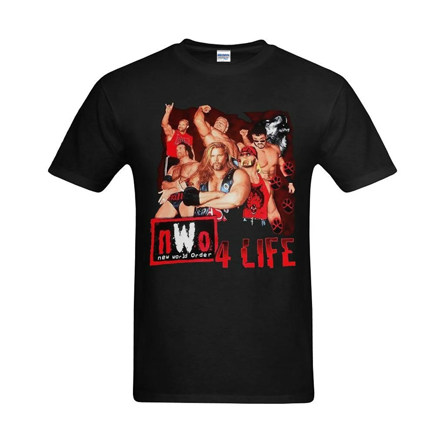 Мужские футболки из 100% хлопка Nwo Wolf Pack 4 Life Design | Мужская одежда