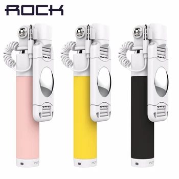 

ROCK Universal Mini Selfie Stick for IO/Android Luxury Phone Wired Stick Holder Camera Para Monopod Selfie Stick Clearance 49%