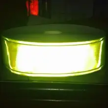 5 см* 5 м Светоотражающая полоса ПВХ для шитья стеганых, одежда для малышей, размеры на вспомогательные материалы ПВХ светоотражающие Предупреждающие ленты безопасности лента-поводок для собак