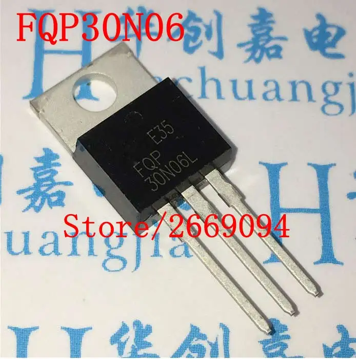 

10PCS FQP30N06 FQP30N06L TO-220 30N06L 30N06 60V N-Channel MOSFET