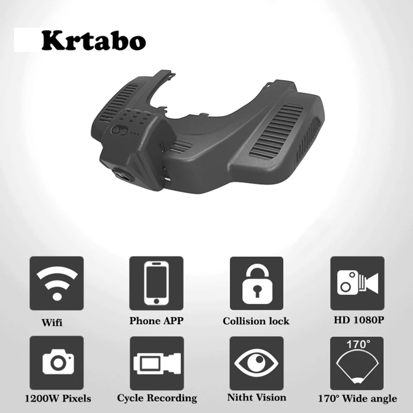 

Car DVR Wifi Video Recorder Dash Cam Camera for Mercedes Benz GLS450 2017 Night Vision APP Control Phone 1080P
