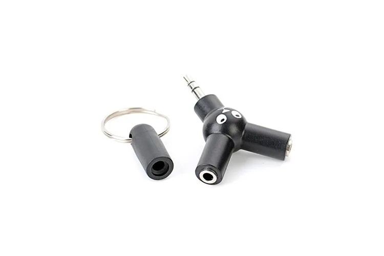3 5mm 1 8 Earphone to Double 3 5 dual Jack Plug Stereo Headphone Splitter Adapter for PC MP3 Smartphone Player Audio Cables