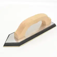 1 шт. треугольный шпатель для цемента, деревянная ручка, штукатурка, шпатель, плитка, настил, поплавок, инструмент