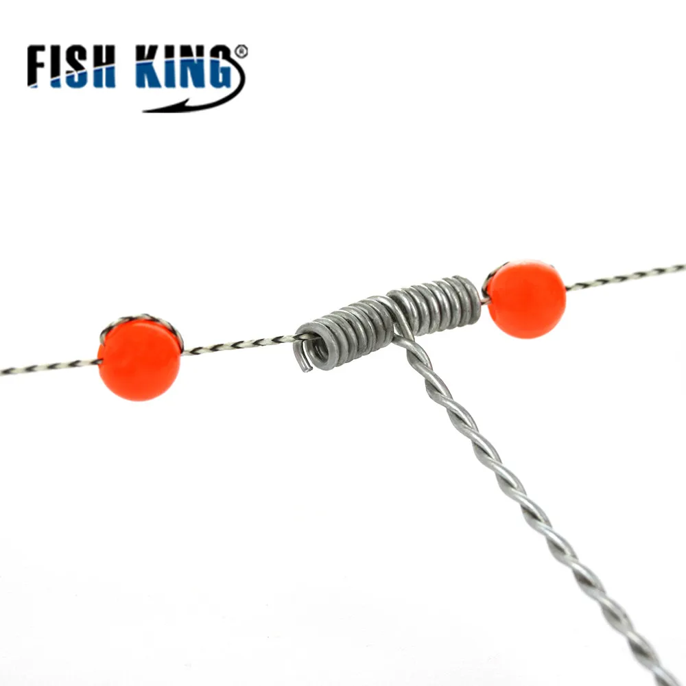 FISH KING 1 шт. держатель для рыбы Рыболовный аксессуар с свинцовой клеткой для приманки встроенный крючок метод подачи приманки для рыболовных снастей