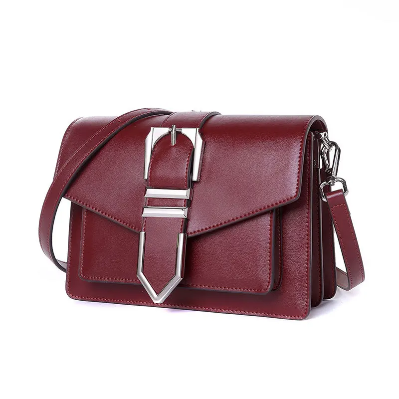 

Promotions ! 2019 New Fashion Split Leather Women's Bag Lock Small Women Messenger Bags Single Strap Shoulder & Crossbody Bags