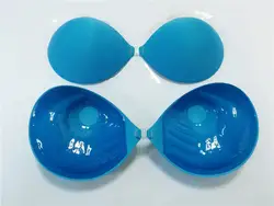 Сексуальный Невидимый Бюстгальтер 3 см Толстый водонепроницаемый синий цвет самоклеющийся без бретелек силиконовый бюстгальтер пуш-ап