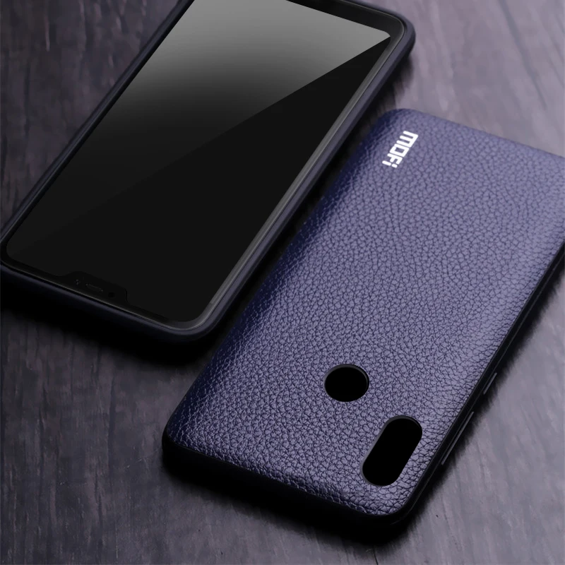 Чехол Mofi для Xiaomi Redmi Note 6 Pro чехол из ПУ кожи с зернистой поверхностью накладка