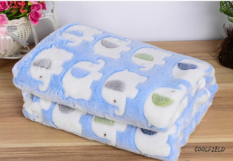 

2017 Elephant Cute Floral Pet Warm Star Print Cat Kitten Dog Puppy Fleece Soft Blanket Beds Mat Suitable for Small Large Pets