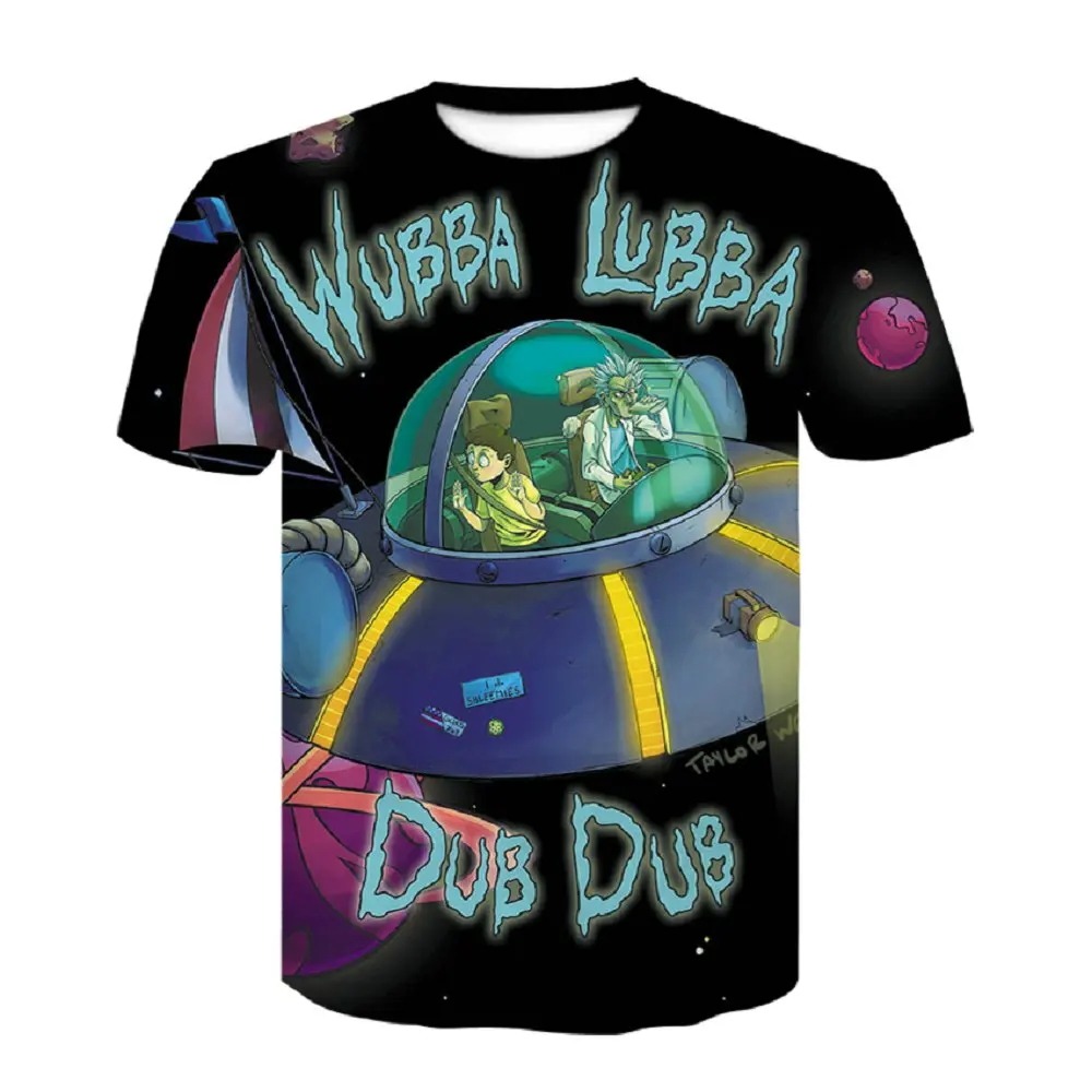 Новинка, летняя модная футболка с 3d принтом Рика и Морти, Мужская футболка s, хип-хоп, аниме, футболка, футболки - Цвет: D204