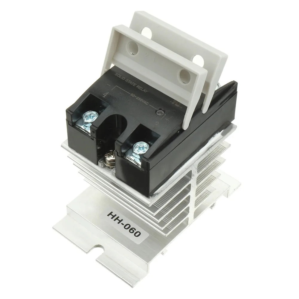 

Hot Sale LSR1-1-380AA 80A AC to AC 90-250VAC to 24-440AC SSR Thermal Compound Solid State Relay + Heat Sink