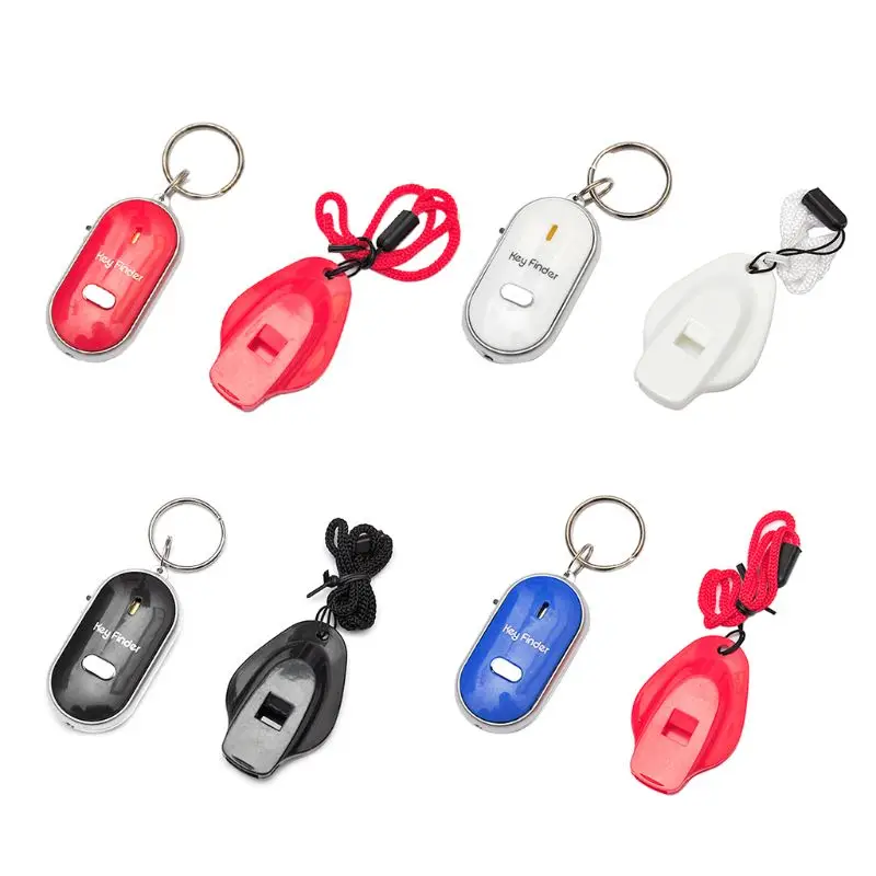 

Creative Anti-lost Whistle Sound Key Finder Wireless Smart Flashing Beeping Remote Keyring Locator with Keychain Alarm Reminder