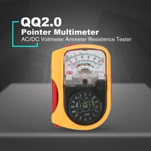 QQ2.0 ручные карманные стрелками, аналоговый мультиметр Вольтметр переменного/постоянного тока механический Амперметр тестер сопротивления тока