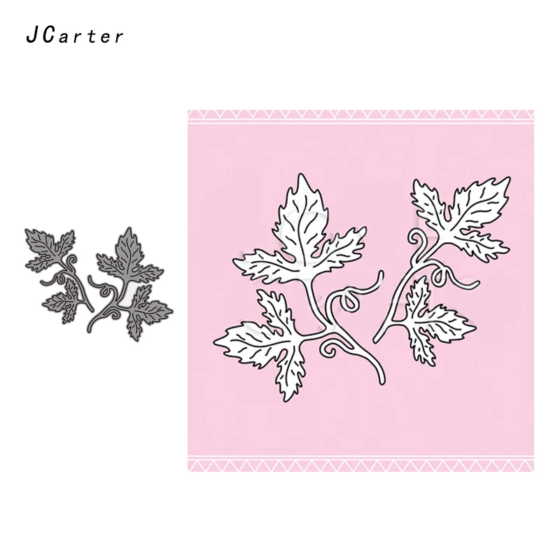 

JC Metal Cutting Dies for Scrapbooking 2pcs Leaves 2019 Embossing Craft Cut Die Stencil Handmade Album Paper Cards Decor Model