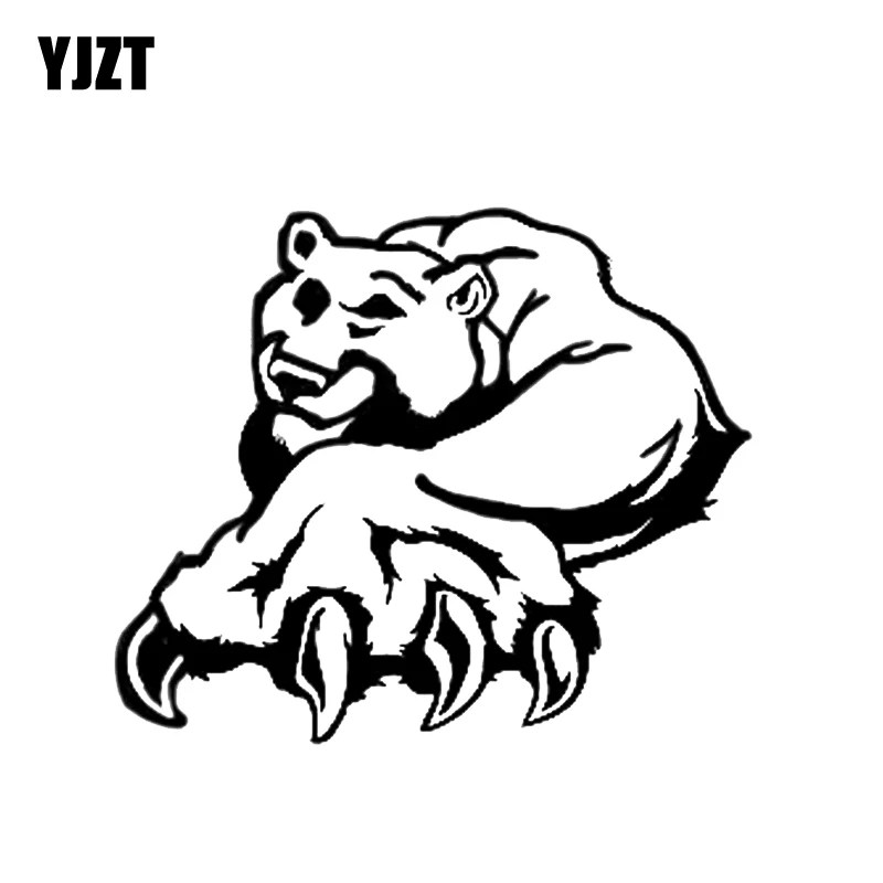 

YJZT15.8*13.3CM Interesting Polar Bear Huge Claws Car Sticker Vinyl Decoration High Quality Accessories Motorcycle C12-0470
