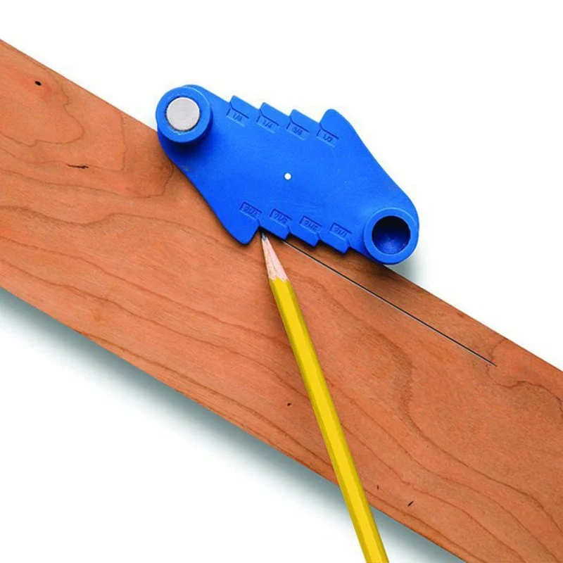

Woodworking Drilling Pen Fix Tool Offset Marking Tool Fits Standard Wooden Pencils Multi-functional Center Scriber Woodworking