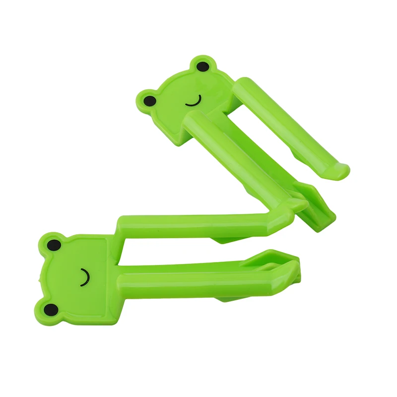 

2PCs/ Lot Lovely Cute Cartoon Animal Plastic Garbage Bag Clip Waste Bin Clip Clamp Household Clean Receive Useful Tools