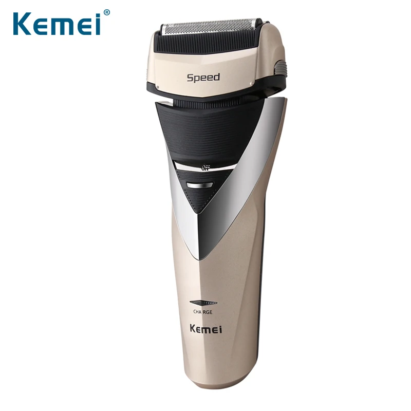 Pаспродажа Kemei 3D плавающая головка перезаряжаемые бритвы для мужчин электробритва тройной лезвия водостойкий бритья профессии уход за лицом 8102