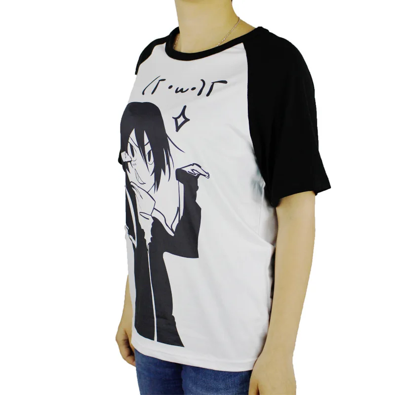 Coshome Noragami Yato T-shirts Cosplay Costumes Men Women Halloween Party Cotton T shirts Adult Tops Short sleeves Summer Tees (5)
