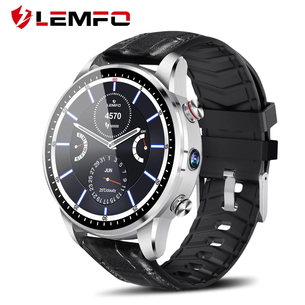 LEMFO LEF3 Smart Watch Android 7.1 GPS Smartwatch Men LTE