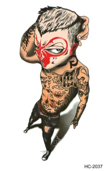

Mask Dude Man Tattoo Cool Beauty Sexy Tattoo Waterproof Temporary Tattoo Stickers