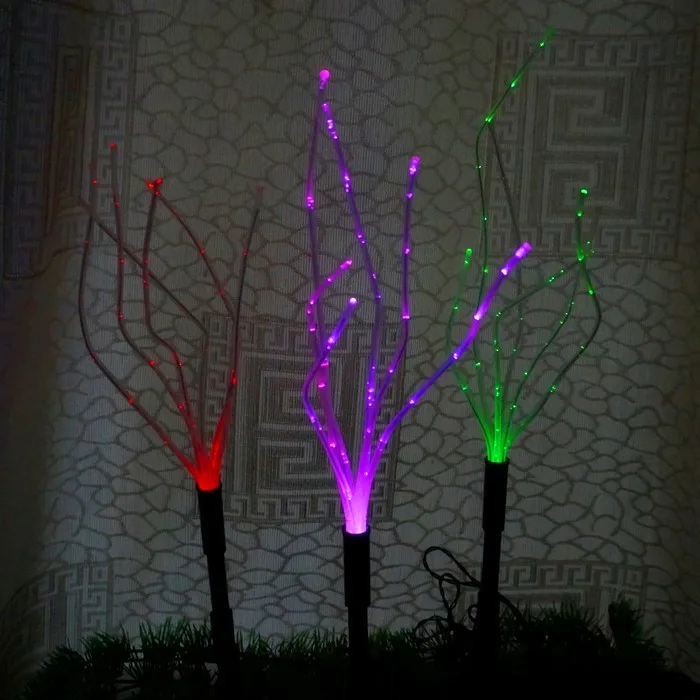 

Flexible Solar LED Lawn Decoration Light Outdoor Garden Path Spot Light Green RGB Color Changing Optical Fiber Lamp Luminaria