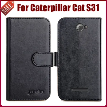

Hot Sale! Caterpillar Cat S31 Case New Arrival 6 Colors High Quality Flip Leather Protective Cover Phone Bag