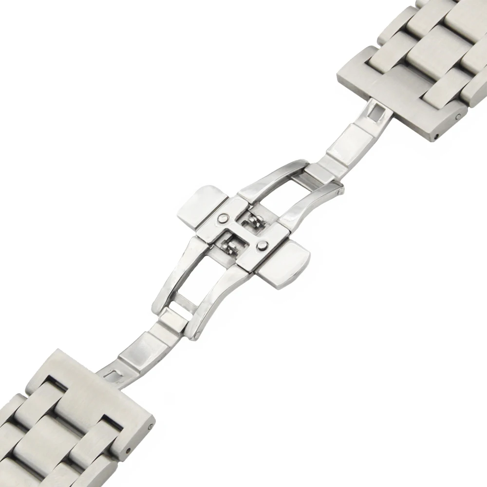 28 мм Нержавеющая сталь часы ремешок для AP Audemars Piguet Royal Oak металлический ремешок наручные петли для ремня браслет черный, серебристый цвет